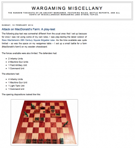 Wargame Miscellany