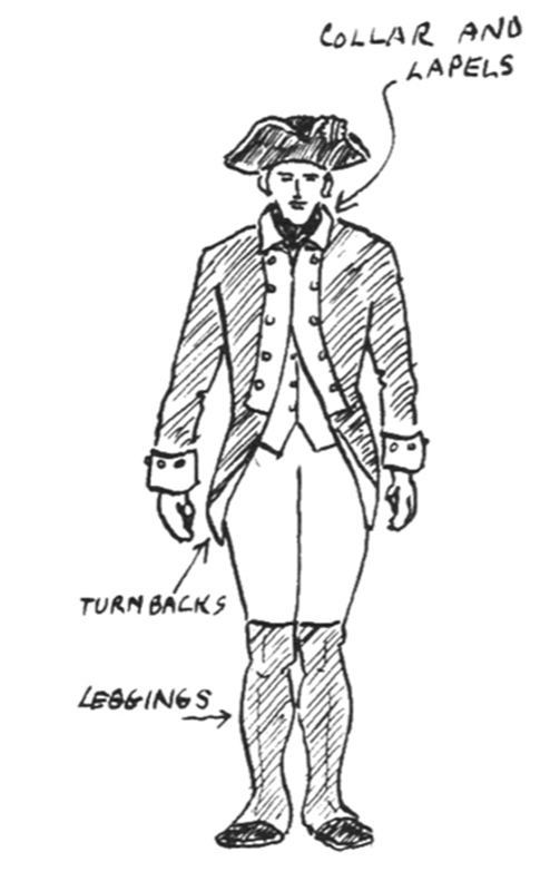 revolutionary war soldier drawing